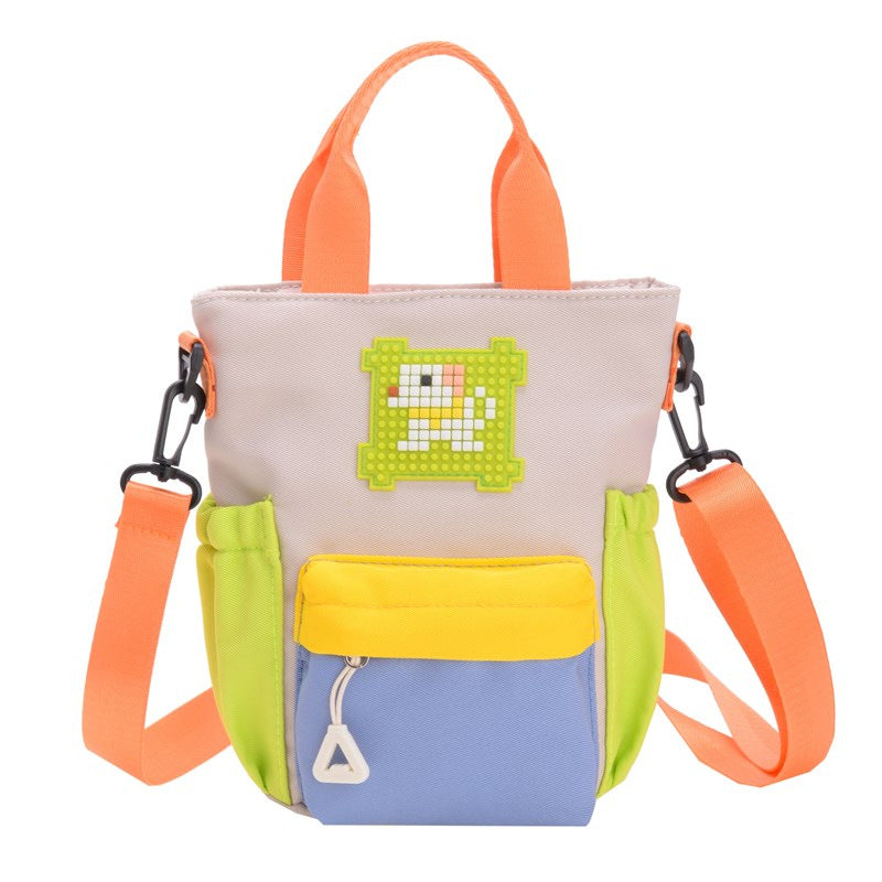 Mini handbag with colorful accents and practical carrying system Bowlift