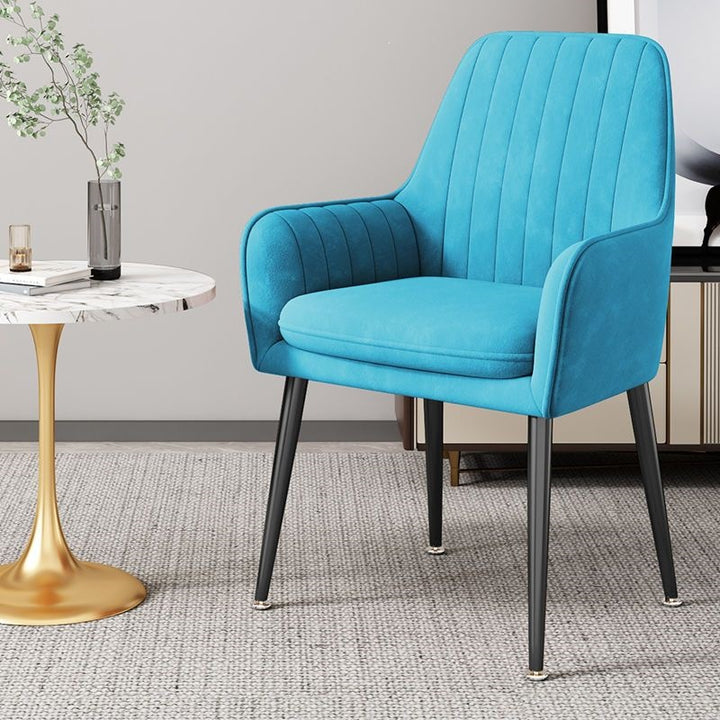 Modern Accent Chair with Gold Legs Bowlift