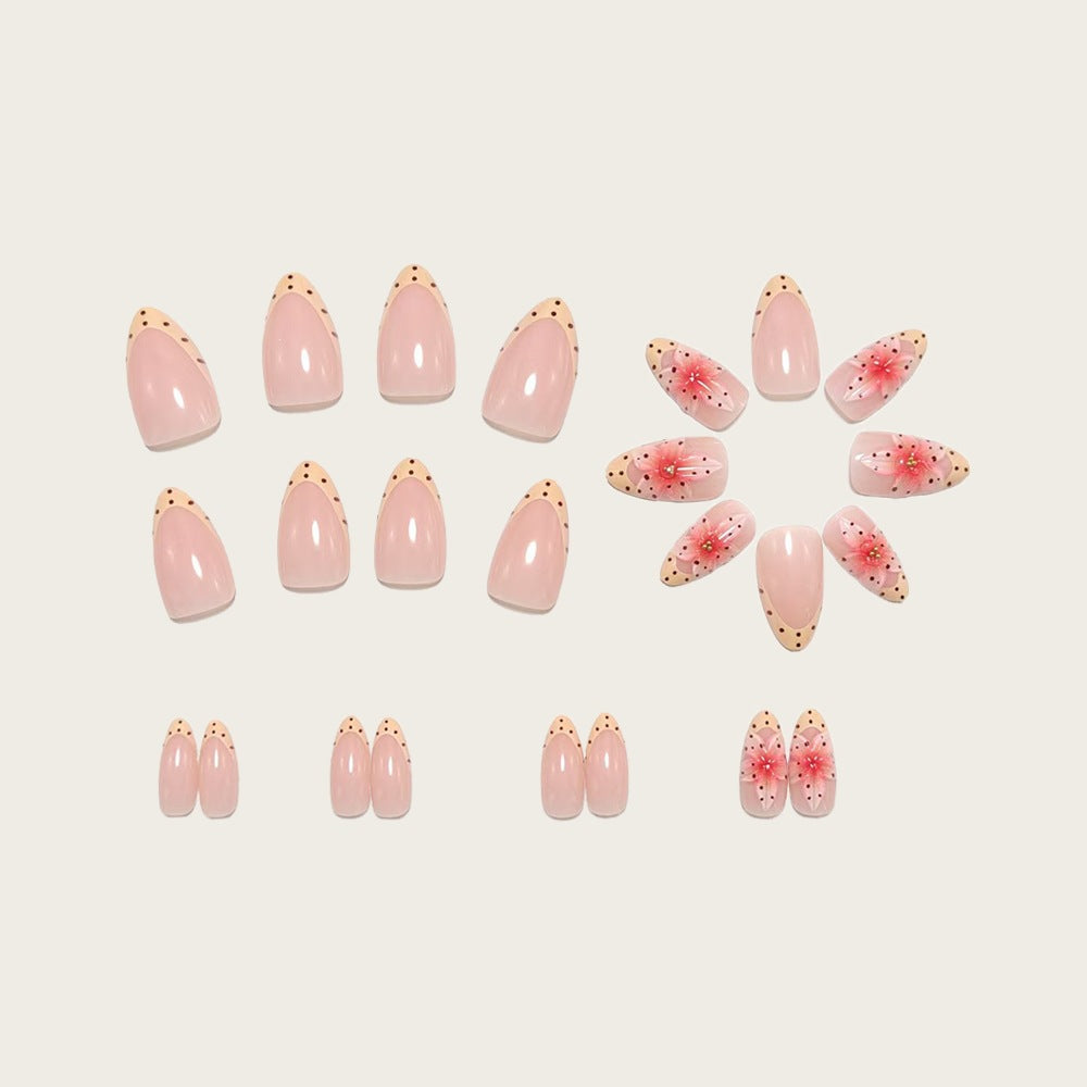 Nail art with floral 3D flower design and elegant color gradient Bowlift