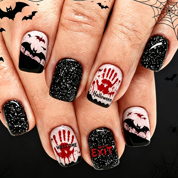 Halloween-Themed Press-On Nail Art Bowlift 1787542716