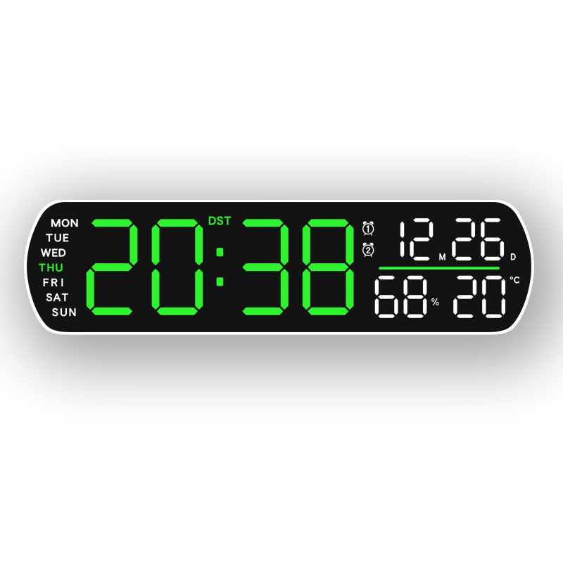 Digital Wall Clock with Multifunctional Display Bowlift