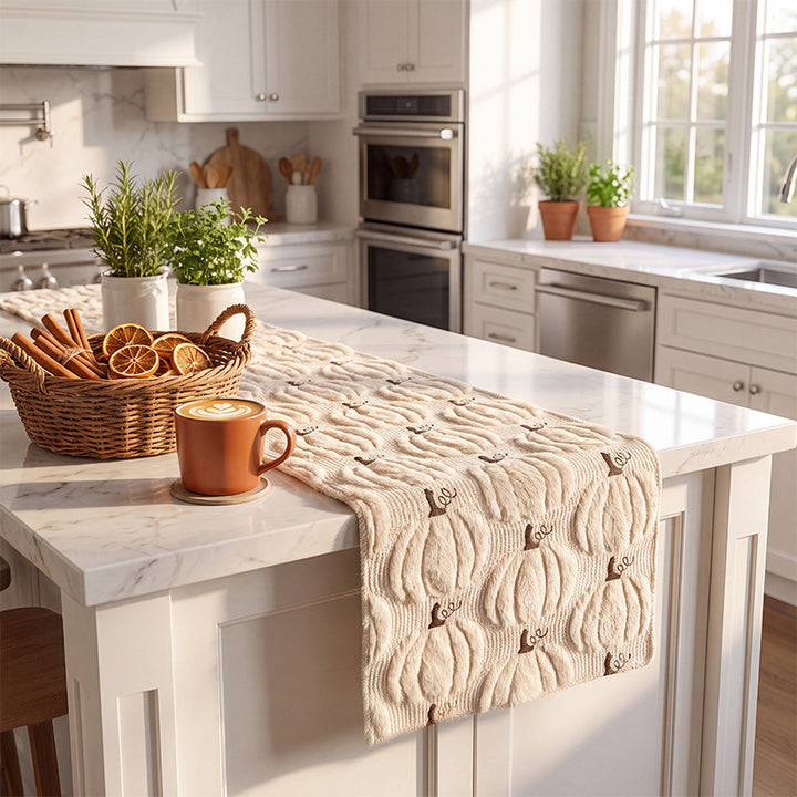 Pumpkin-Themed Decorative Table Runner