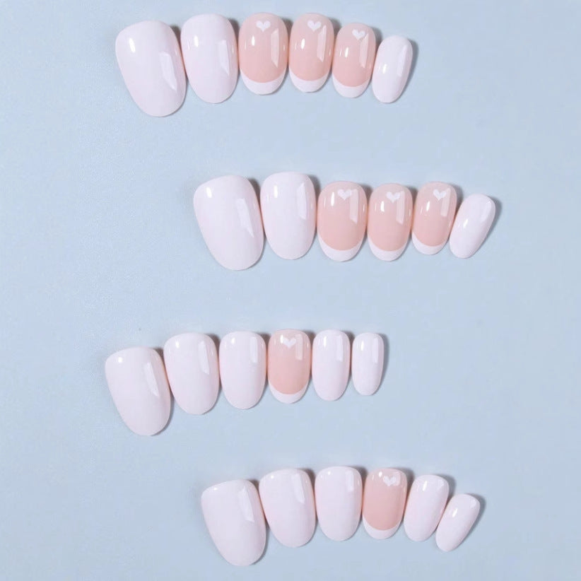 Artificial nail set with creative heart design Bowlift