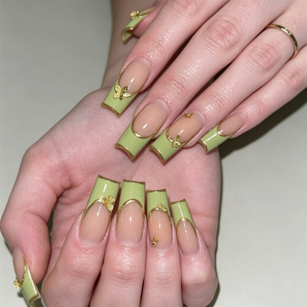 Artificial nails with modern night motif Bowlift