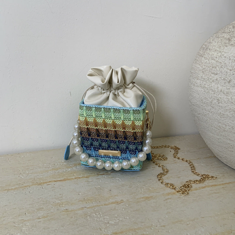 Charming Mini Drawstring Shoulder Bag Bowlift