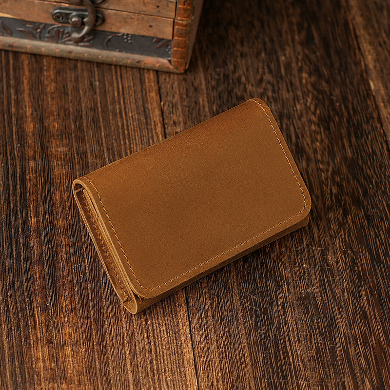 Compact Leather Wallet Organizer