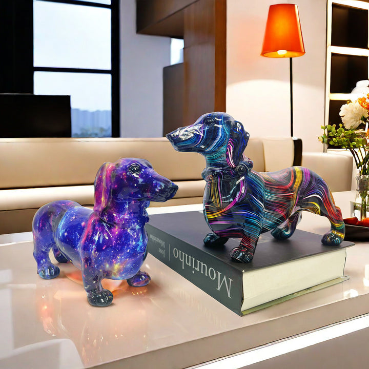 Creative decoration figure of a dachshund Bowlift