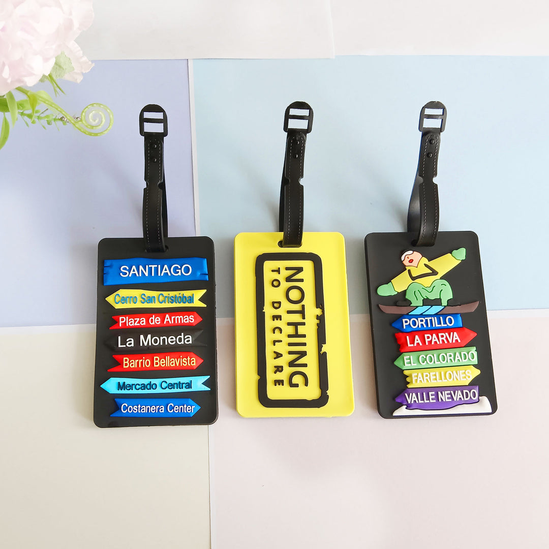 Unisex Luggage Tag with Airplane Design Bowlift