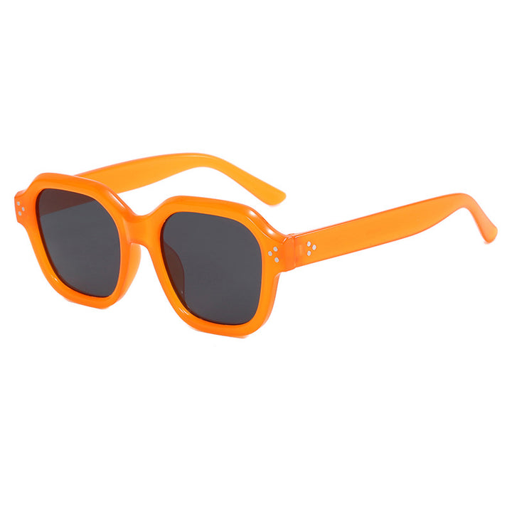 Ladies fashionable square sunglasses with mirrored lenses Bowlift