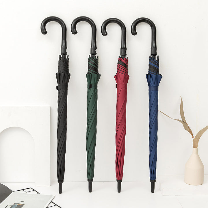Women Folding Umbrella with Double Fabric Protection Bowlift
