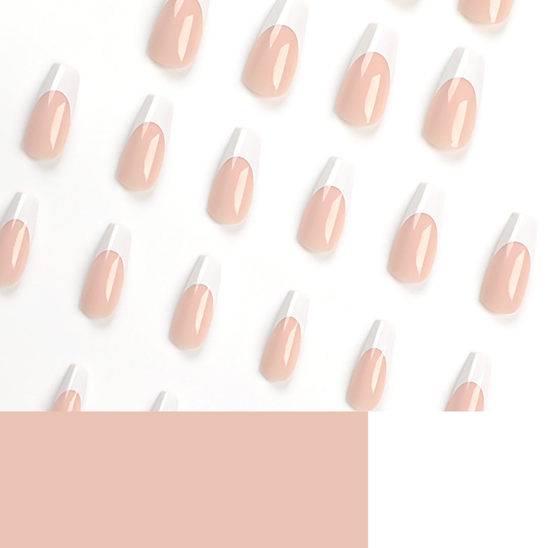 Artful nail extensions with elegant French tips Bowlift
