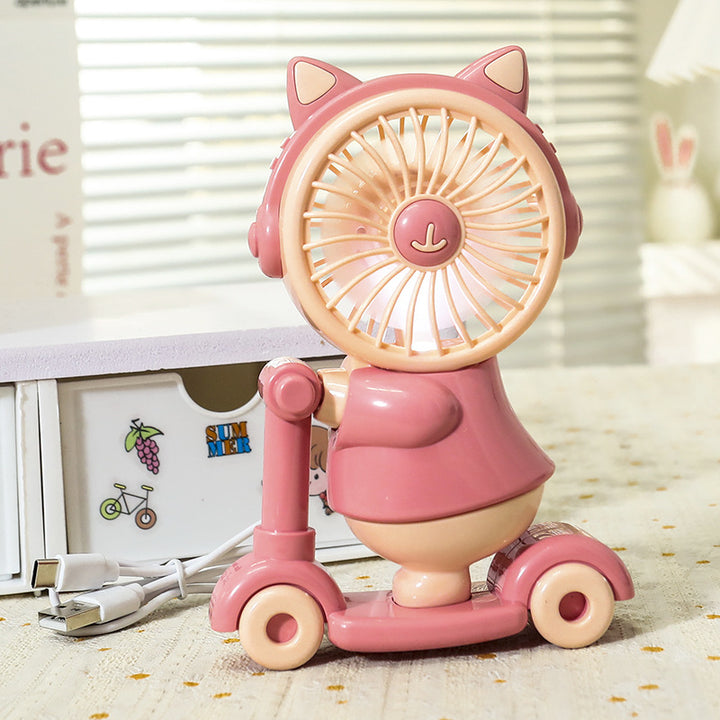 Women Funny Hand Fan in Animal Design Bowlift