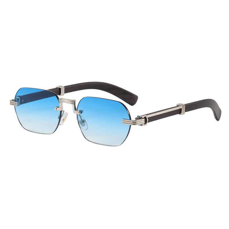 Women's Geometric Designer Sunglasses with Luxurious Metal Frame Bowlift