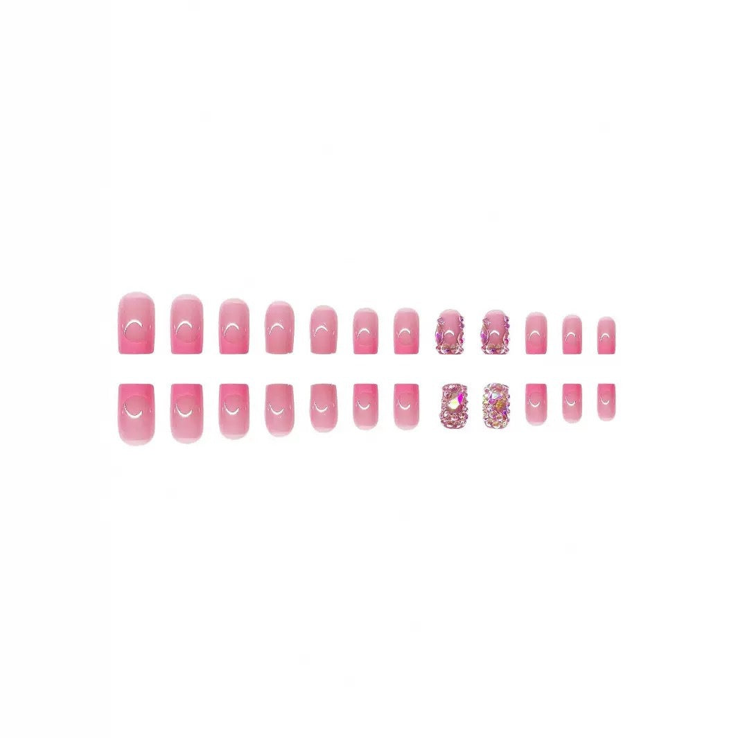 Decorative Nail Art Set with Rhinestone Accents Bowlift