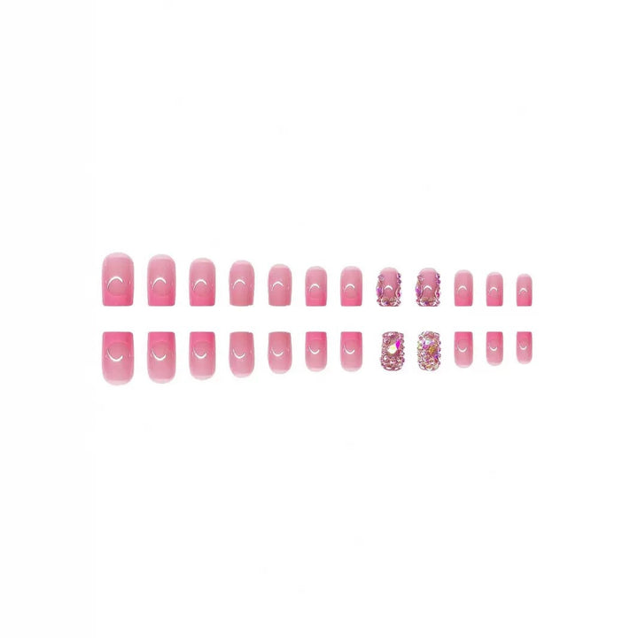 Decorative Nail Art Set with Rhinestone Accents Bowlift