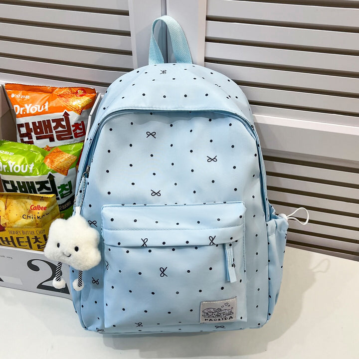 Fun Bow-Patterned Daily Backpack