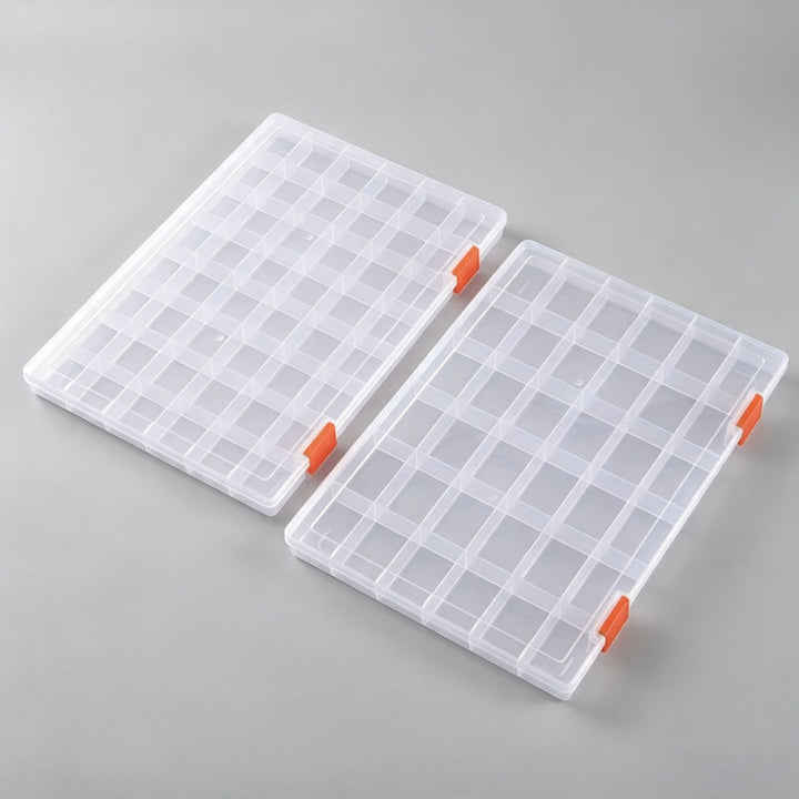 Transparent Multi-Compartment Craft Storage Organizer Bowlift