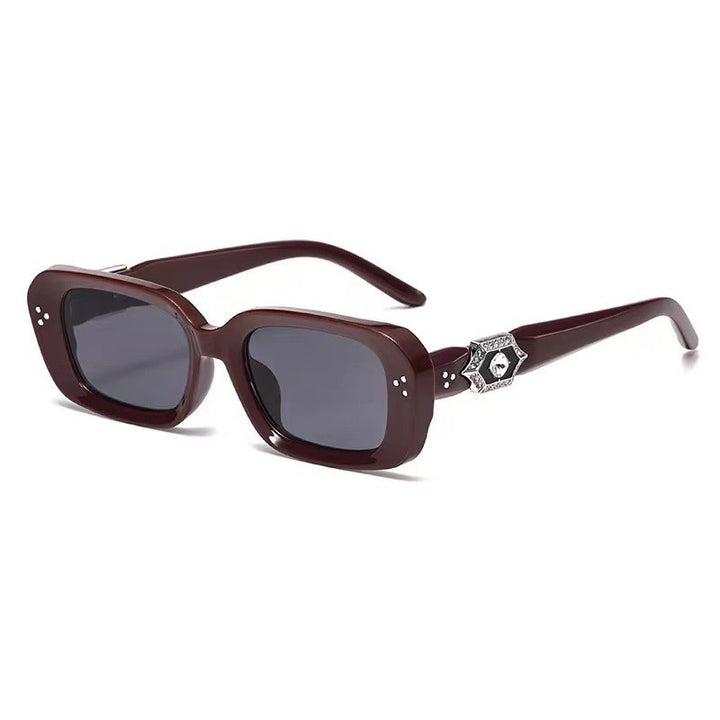 Sophisticated Wide Square Frame Sunglasses