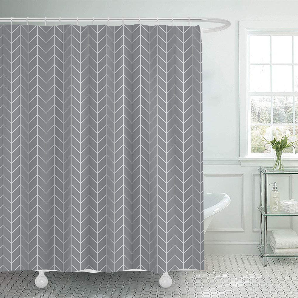 Modern Geometric Shower Curtain Bowlift