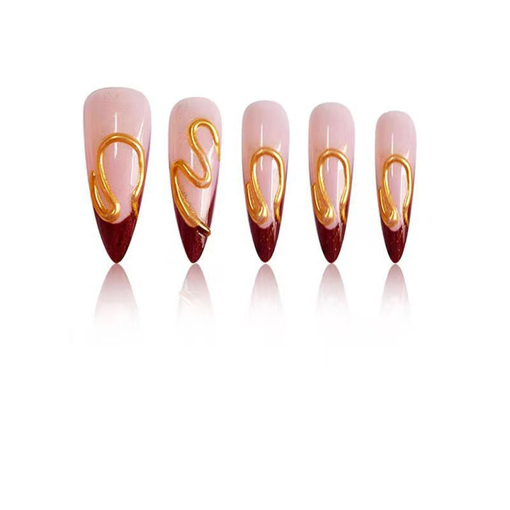 Elegant Sculpted Nail Enhancements Bowlift