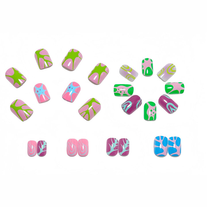 Creative Nail Design Set with Colorful Shapes Bowlift