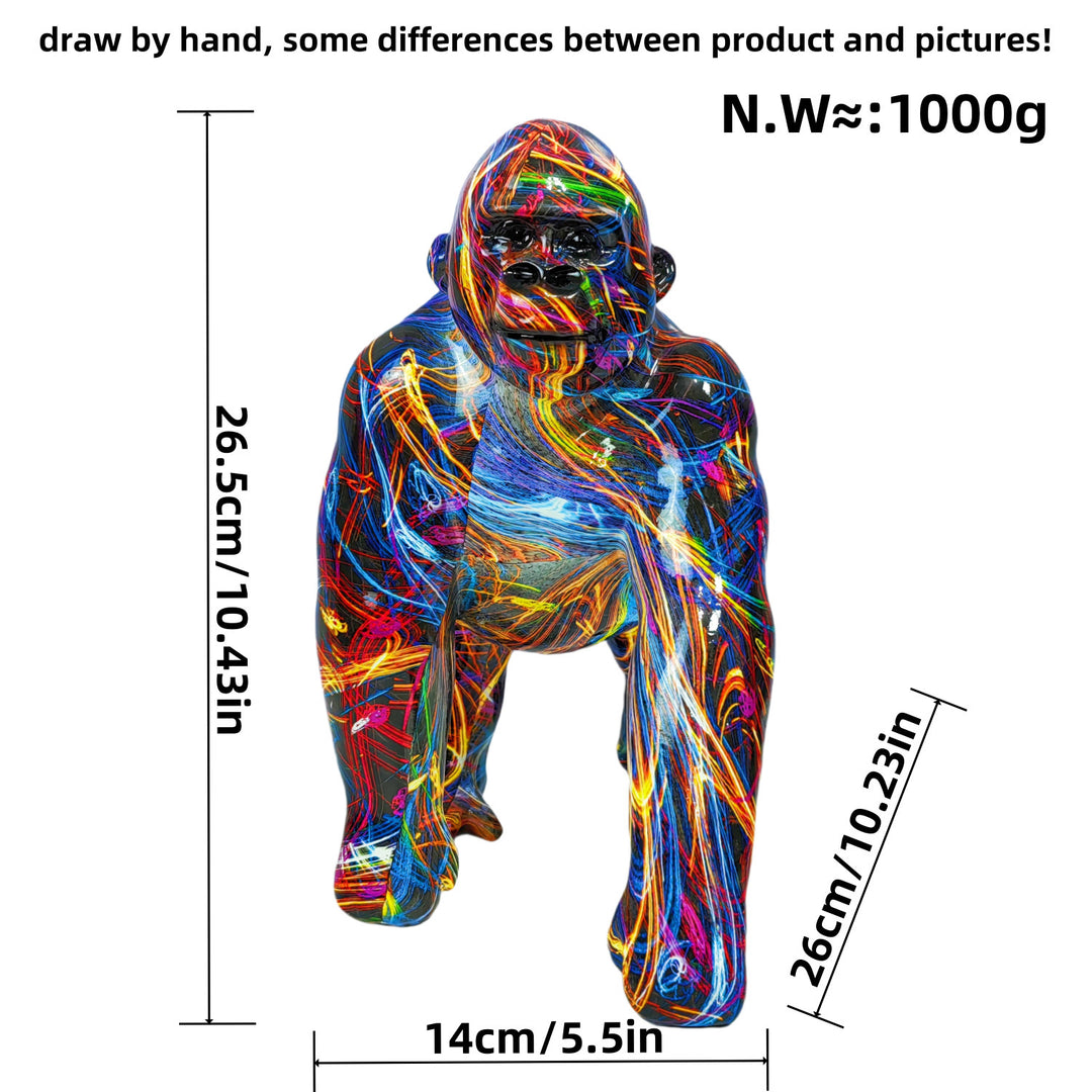 Artful Gorilla Sculpture Bowlift