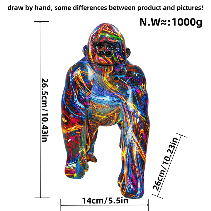 Artful Gorilla Sculpture Bowlift