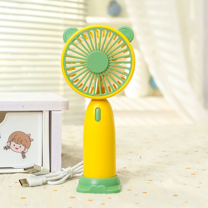 Women's Portable Mini Fan with Cute Cat Design Bowlift