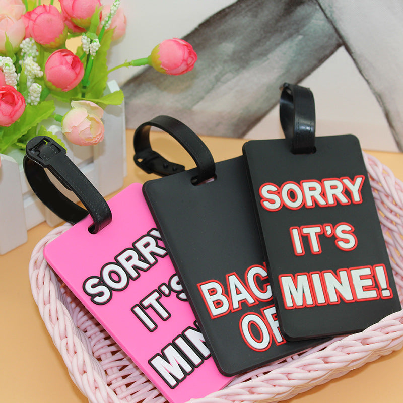 Unisex Luggage Tag with Funny Message Bowlift