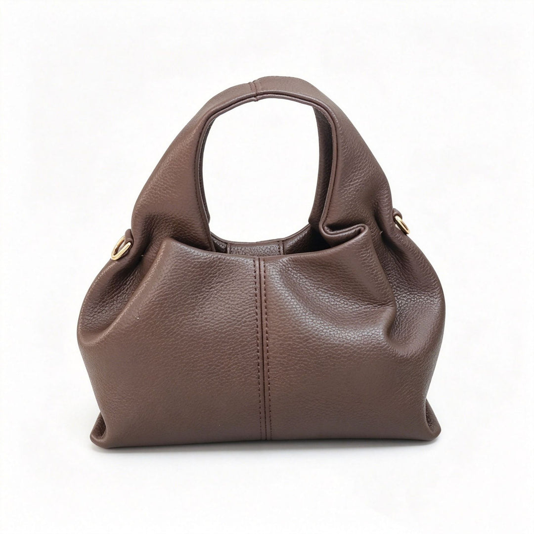 Chic Structured Leather Handbag Bowlift