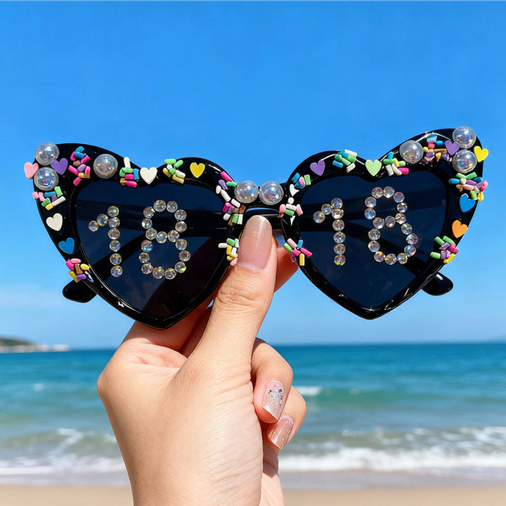 Fun Heart-Shaped Celebration Sunglasses Bowlift