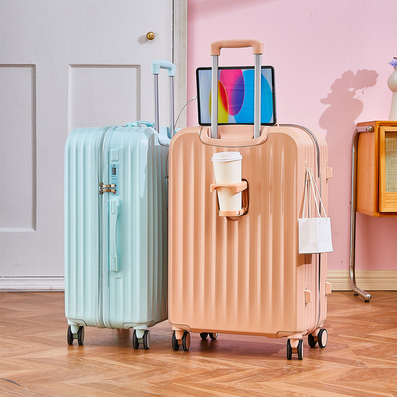 Functional Tech-Integrated Rolling Suitcase Bowlift