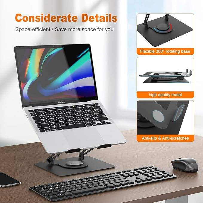 Height adjustable laptop stand Bowlift
