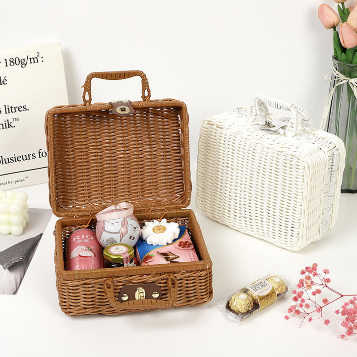 Decorative Woven Keepsake Box Bowlift