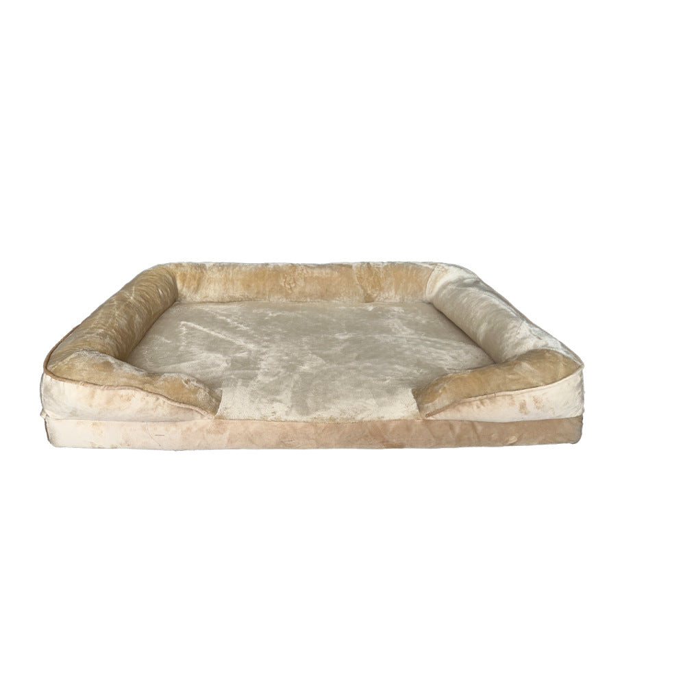 Plush Orthopedic Dog Bed with Supportive Side Walls
