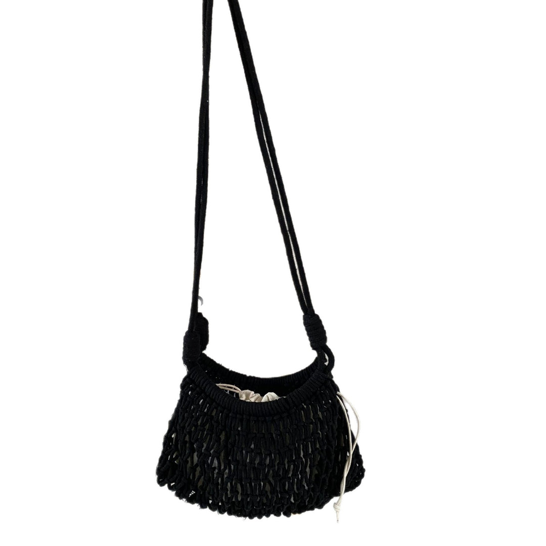 Hand-knotted Macrame Shoulder Bag Bowlift