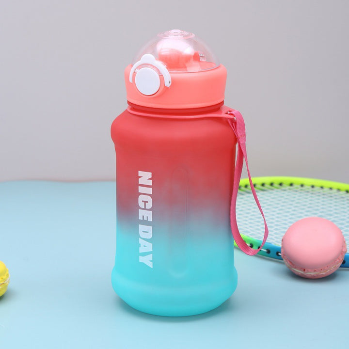 Women's multifunctional sports water bottle with ergonomic grip and practical leak protection Bowlift