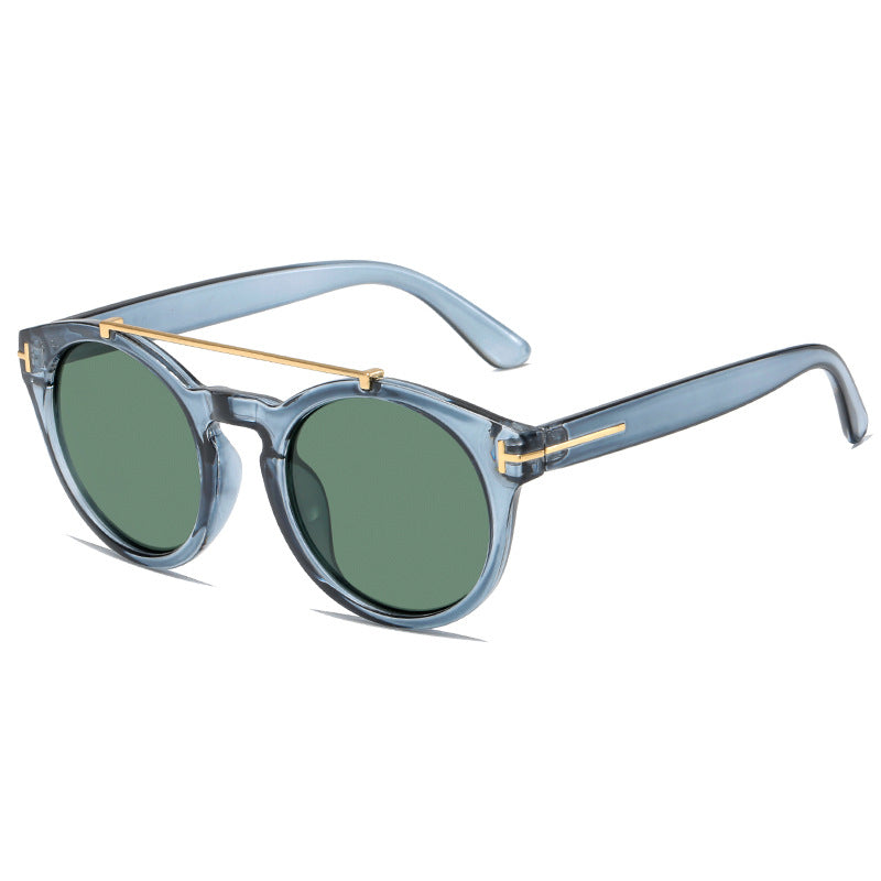 Ladies fashionable sunglasses with elegant round lenses Bowlift