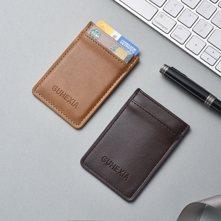 Sleek Leather Card Holder Bowlift
