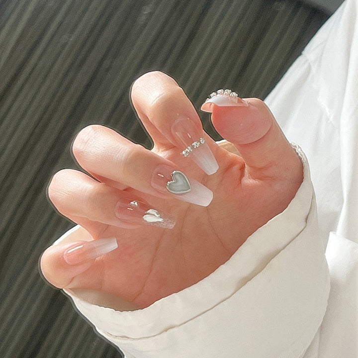 Ombre Press-On Nails with Glossy Finish Bowlift