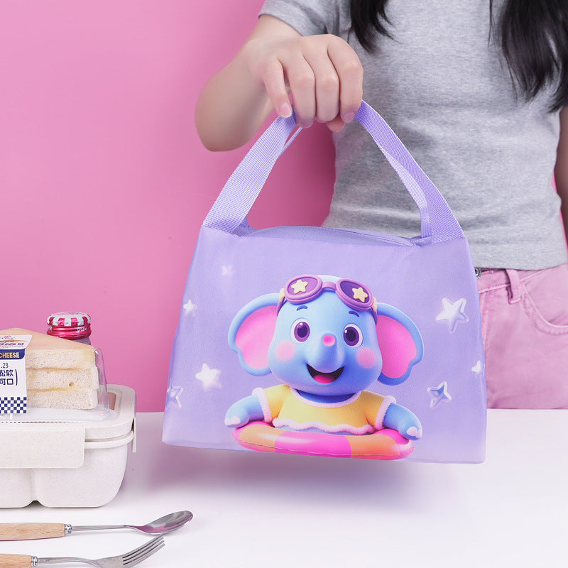 Cartoon-Themed Insulated Lunch Bag Bowlift
