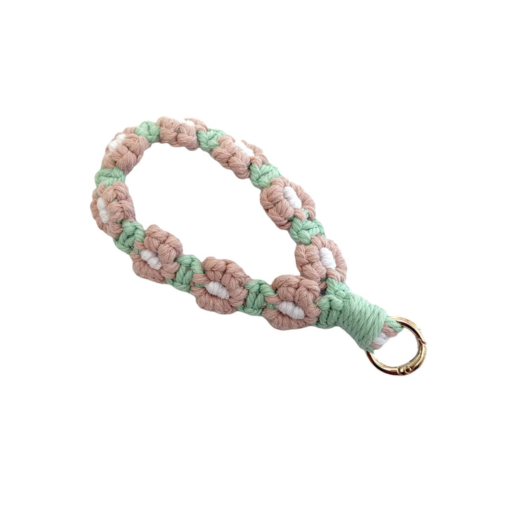 Floral Macrame Keychain Holder Bowlift