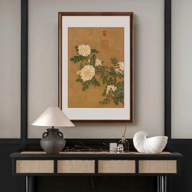 Elegant Framed Floral Art