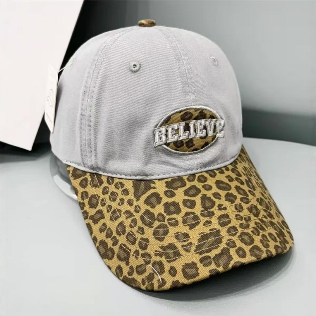 Women's Casual Leopard Print Baseball Cap Bowlift
