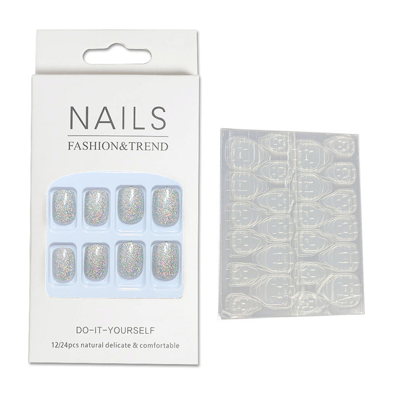 DIY Glitter Press-On Nails Bowlift