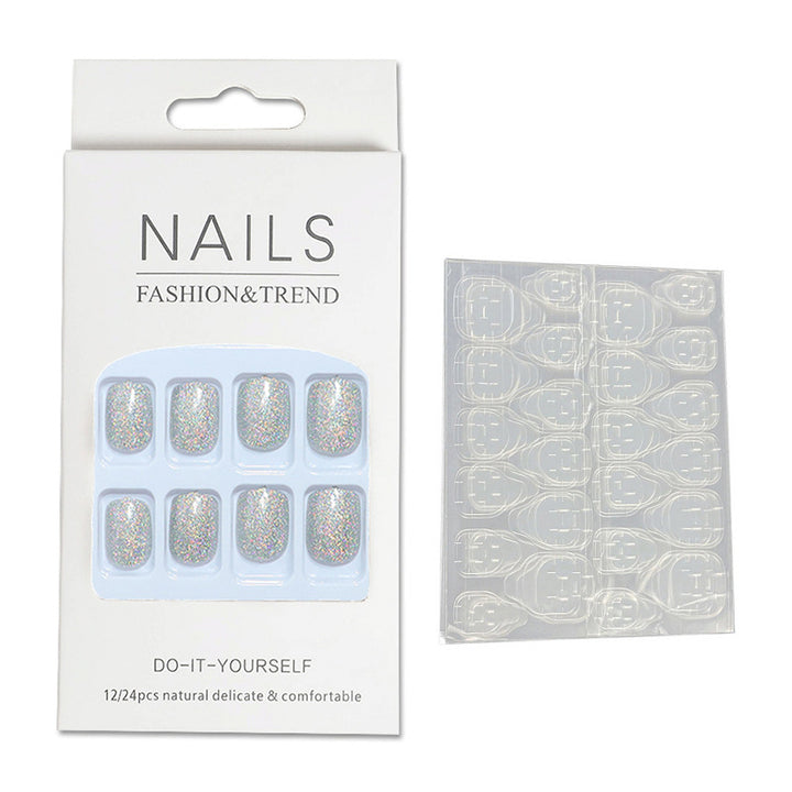 DIY Glitter Press-On Nails Bowlift