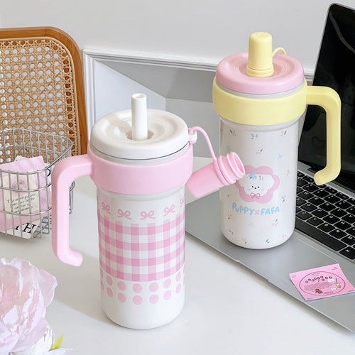 Women's drinking container with cheerful cat design Bowlift