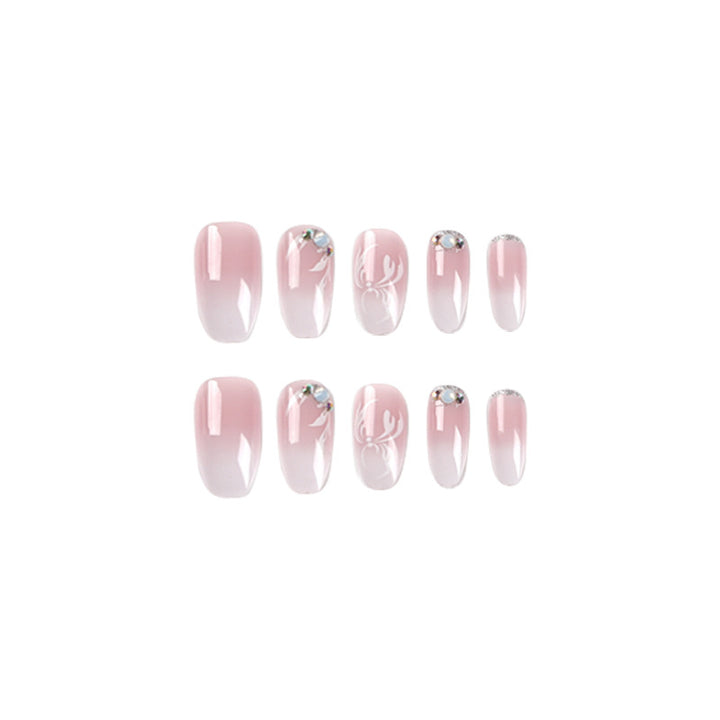 Artful Nail Extensions with Elegant Ombre Design Bowlift
