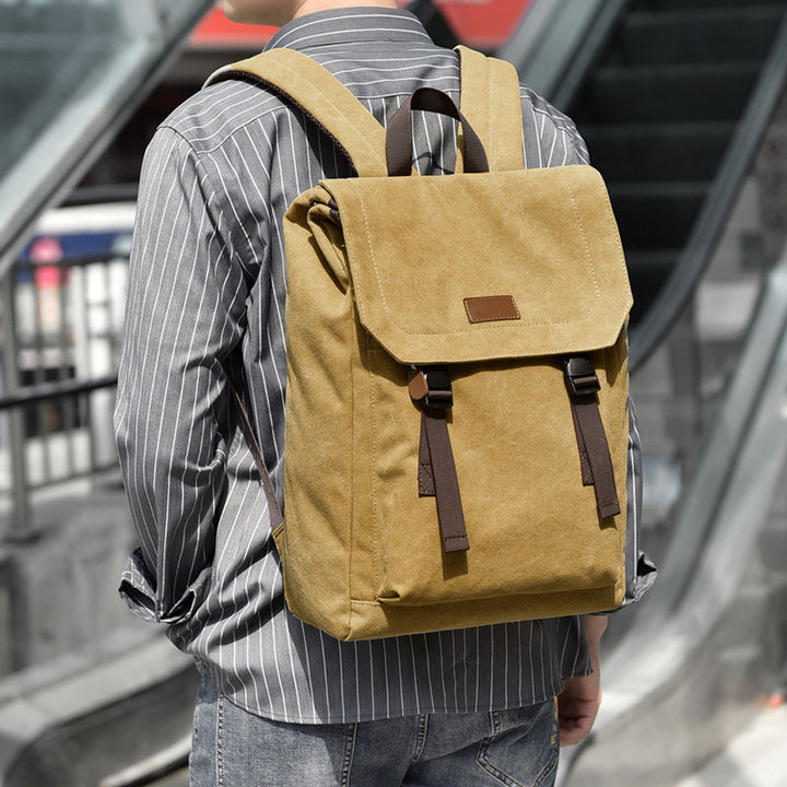 Vintage Canvas Travel Backpack Bowlift