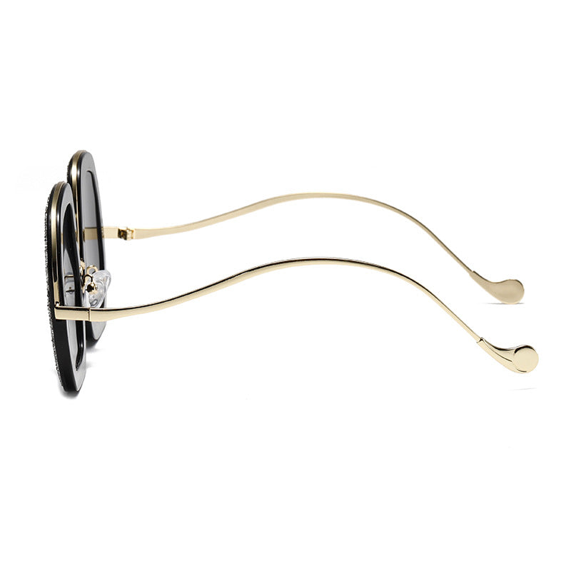 Women's geometric sunglasses with luxurious frame Bowlift